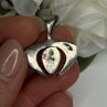 Native American 925 Sterling Blue Turquoise Naja Silver Pendant