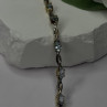 925 Sterling Silver Gold Plated Blue Topaz Bracelet Size 7.5
