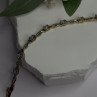 925 Sterling Silver Gold Plated Blue Topaz Bracelet Size 7.5