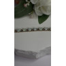 925 Sterling Silver Gold Plated Shiny Opal Bracelet Size 7