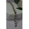 925 Sterling Silver Gold Plated Shiny Opal Bracelet Size 7