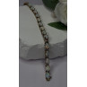 925 Sterling Silver Gold Plated Shiny Opal Bracelet Size 7
