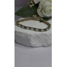 925 Sterling Silver Gold Plated Shiny Opal Bracelet Size 7