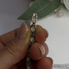 925 Sterling Silver Gold Plated Shiny Opal Bracelet Size 7