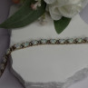 925 Sterling Silver Gold Plated Shiny Opal Bracelet Size 7
