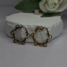 Italy 925 Sterling Silver Gold Plated Earrings