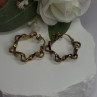 Italy 925 Sterling Silver Gold Plated Earrings