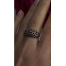 Beautiful 925 Sterling Silver Red Garnet Ring Size 7.5
