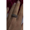 Beautiful 925 Sterling Silver Red Garnet Ring Size 7.5