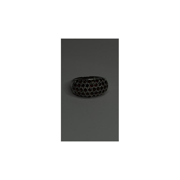Beautiful 925 Sterling Silver Red Garnet Ring Size 7.5