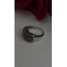 Beautiful 925 Sterling Silver Red Garnet Ring Size 7.5