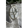 925 Sterling Silver Mother of Pearl Tree of Life Pendant