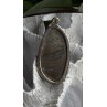 Vintage 925 Sterling Silver Pyritized Ammonite Pendant
