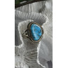 Vintage 925 Sterling Silver Blue Turquoise Ring Size 9.5