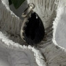 Vintage Teardrop 925 Sterling Silver Black Onyx Pendant