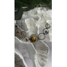 Solar System Gemstones 925 Sterling Silver Tigers Eye Moonstone etc. Necklace