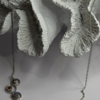 Solar System Gemstones 925 Sterling Silver Tigers Eye Moonstone etc. Necklace