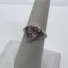 925 Sterling Silver Pink CZ 