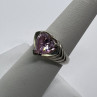 925 Sterling Silver Pink CZ 