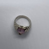 925 Sterling Silver Pink CZ 