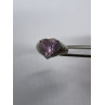 925 Sterling Silver CZ Pink Heart Ring Size 6.5