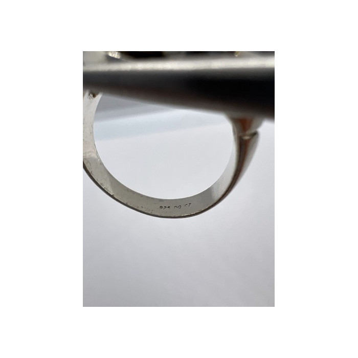 925 Sterling Silver CZ Pink Heart Ring Size 6.5