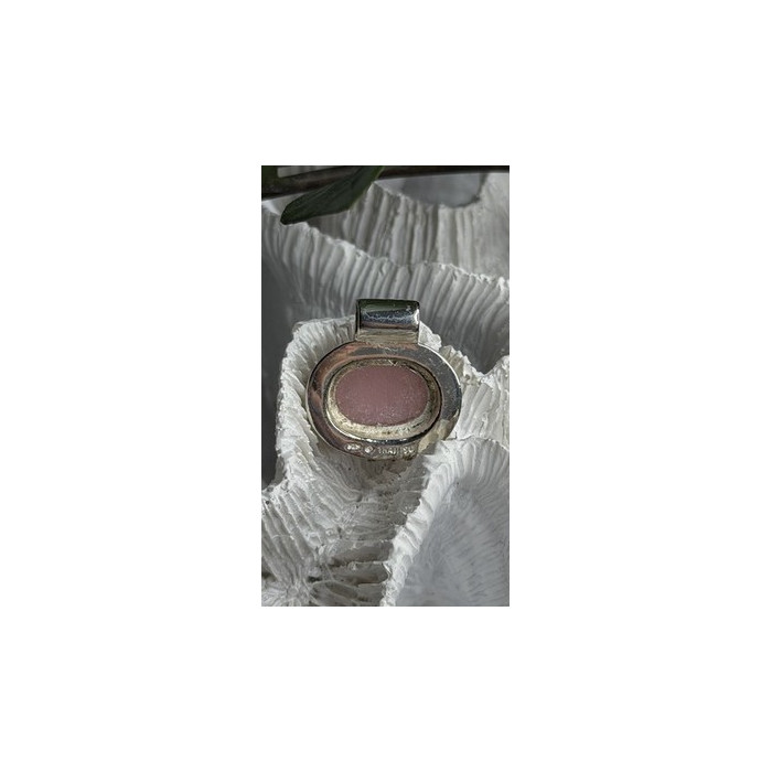 925 Sterling Silver Pink Cat's Eye Quartz Pendant