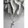 925 Sterling Silver Diamonds Cross Necklace