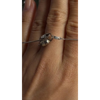 925 Sterling Silver Diamonds Cross Necklace