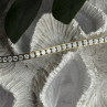 Shiny 925 Sterling Silver Gold Plated Cz Bracelet 7.5