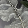 Shiny 925 Sterling Silver Gold Plated Cz Bracelet 7.5