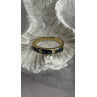 14K Yellow Gold Sapphire 0.33 CTW & Diamond 0.02 CTW Band Ring Size 6