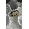 14K Yellow Gold Sapphire 0.33 CTW & Diamond 0.02 CTW Band Ring Size 6