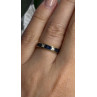 14K Yellow Gold Sapphire 0.33 CTW & Diamond 0.02 CTW Band Ring Size 6