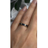 14K Yellow Gold Sapphire 0.33 CTW & Diamond 0.02 CTW Band Ring Size 6