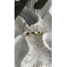 14K 585 Yellow Gold Sapphire 0.18 CTW & Diamond 0.10 CTW Ring Size 6
