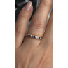 14K 585 Yellow Gold Sapphire 0.18 CTW & Diamond 0.10 CTW Ring Size 6