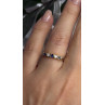 14K 585 Yellow Gold Sapphire 0.18 CTW & Diamond 0.10 CTW Ring Size 6