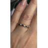 14K 585 Yellow Gold Sapphire 0.18 CTW & Diamond 0.10 CTW Ring Size 6