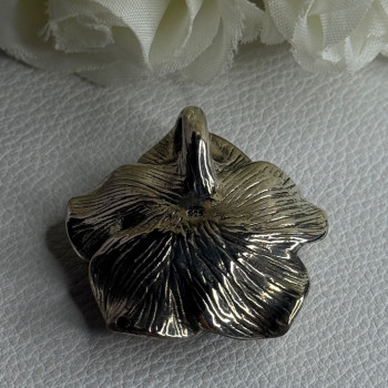 Beautiful Rose 925 Sterling Silver Pendant Length 1.20 Inch