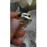 Vintage Modernist 925 Sterling Silver Ring Abalone Stone Mosaic Size 6.5