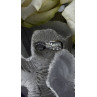 Wave Vintage Band 925 Sterling Silver Cz Ring Size 8.5