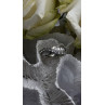 Wave Vintage Band 925 Sterling Silver Cz Ring Size 8.5