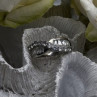Wave Vintage Band 925 Sterling Silver Cz Ring Size 8.5