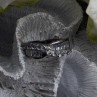 Wave Vintage Band 925 Sterling Silver Cz Ring Size 8.5