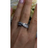 Wave Vintage Band 925 Sterling Silver Cz Ring Size 8.5