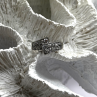 Vintage 925 Sterling Silver Clear Topaz Crossover Ring Size 9
