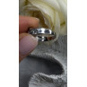 Vintage 925 Sterling Silver Clear Topaz Crossover Ring Size 9