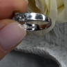 Vintage 925 Sterling Silver Clear Topaz Crossover Ring Size 9