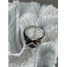 925 Sterling Silver Black Enamel & Black Diamonds Men's Ring Size 8.3